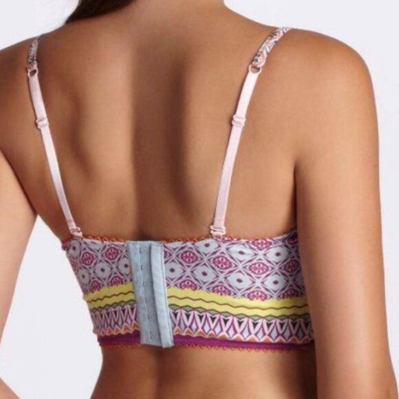 Anthropologie Colorful Pinkerton Bra Removeable Straps Pattern Underwire Sz 34B - Picture 4 of 9